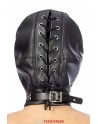 Cagoule BDSM fermée simili cuir - Fetish Tentation