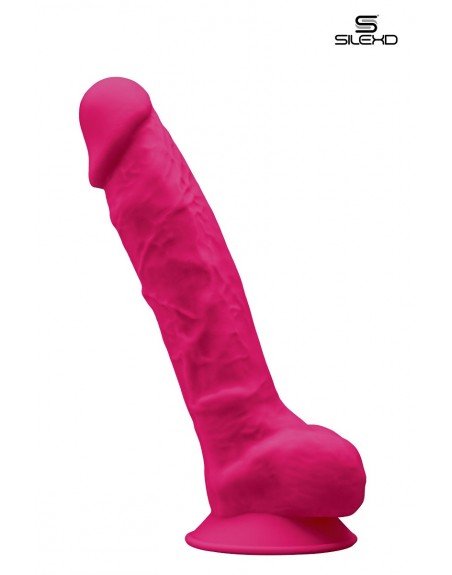 Gode double densité rose 23 cm - Modèle 1