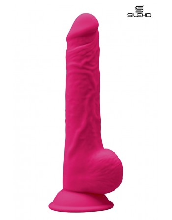 Gode double densité rose 24 cm - Modèle 3