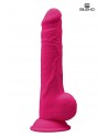 Gode double densité rose 24 cm - Modèle 3