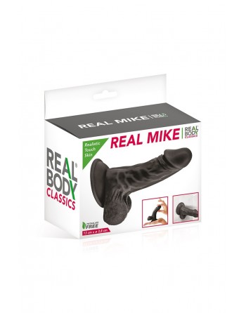 Gode réaliste noir 13 cm - Real Mike