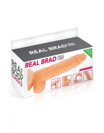 Gode ultra-réaliste 21 cm - Real Brad