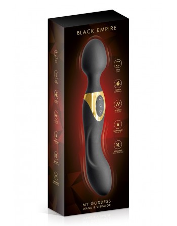 Vibromasseur wand 2 en 1 My Goddess - Black Empire