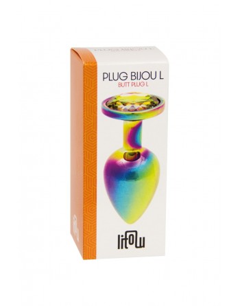 Plug bijou arc-en-ciel L - Litolu