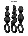 Set de 3 plugs noirs Booty Call - Satisfyer