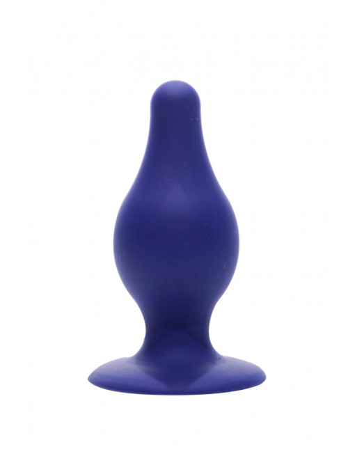 Plug anal double densité bleu 9,3 cm - SilexD