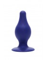 Plug anal double densité bleu 9,3 cm - SilexD