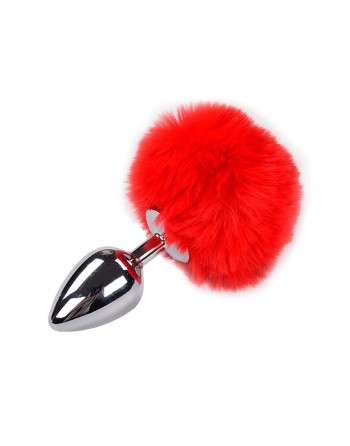 Plug métal Fluffy L rouge - Alive