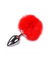 Plug métal Fluffy L rouge - Alive