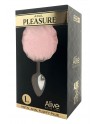 Plug métal Fluffy L rose - Alive