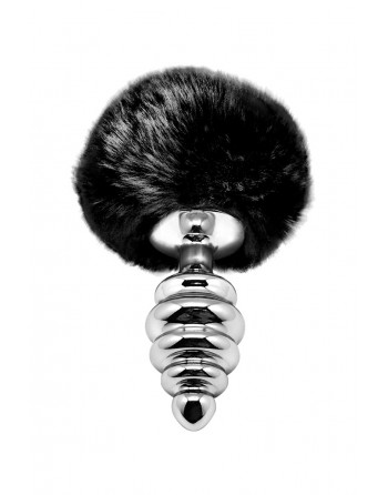 Plug métal Fluffy Twist M noir - Alive