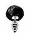 Plug métal Fluffy Twist M noir - Alive