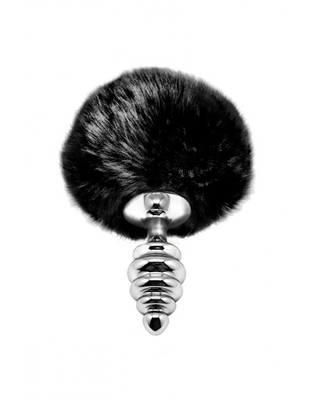 Plug métal Fluffy Twist S noir - Alive