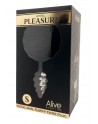 Plug métal Fluffy Twist S noir - Alive