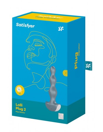 Plug anal vibrant Lolli Plug 2 gris - Satisfyer