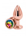 Plug anal aluminium rose gold M - Rear Assets