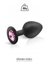 Plug bijou silicone noir M - Hidden Eden