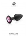 Plug bijou silicone noir S - Hidden Eden