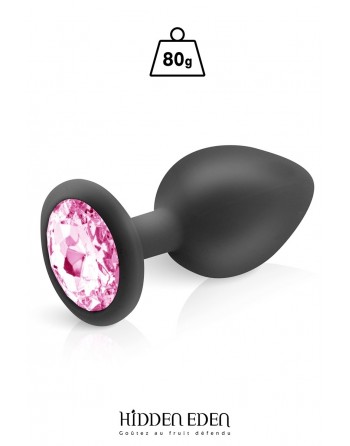 Plug bijou silicone noir L - Hidden Eden