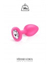 Plug bijou silicone rose S - Hidden Eden