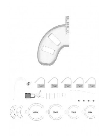 Cage de chasteté 9cm avec plug - ManCage 10