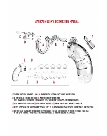 Cage de chasteté 14cm ManCage 06