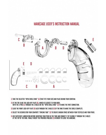 Cage de chasteté 11,5cm ManCage 04