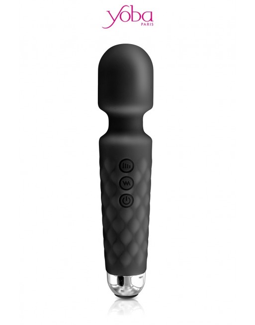 Vibro Love Wand rechargeable noir - Yoba