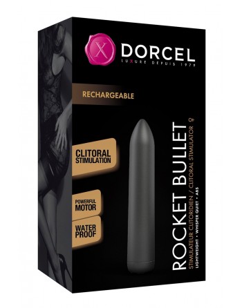 Mini vibro Rocket Bullet noir - Dorcel