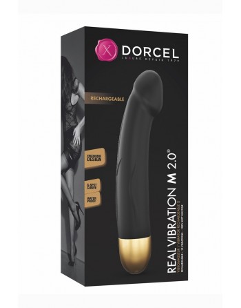 Vibro rechargeable Real Vibration gold M 2.0 - Dorcel