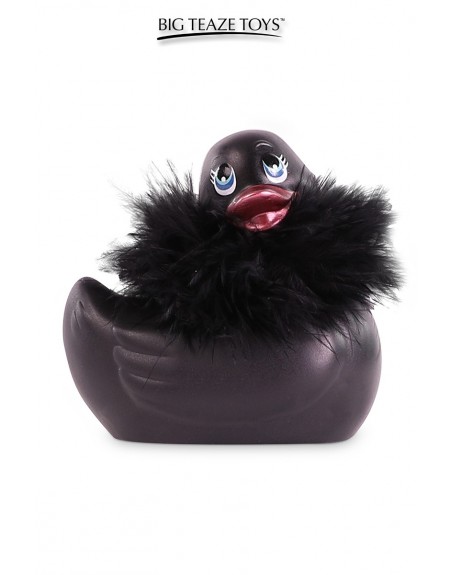 Mini canard vibrant Duckie Paris - noir