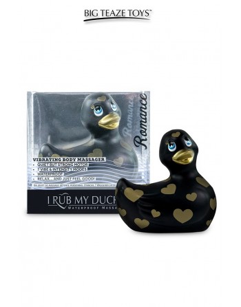 Mini canard vibrant Romance noir et or