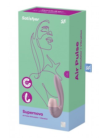 Double stimulateur Supernova rose - Satisfyer