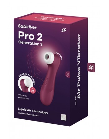 Stimulateur Pro 2 Generation 3 bordeaux