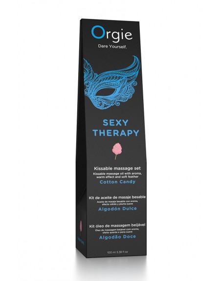 Huile de massage embrassable Sexy Therapy barbe à papa