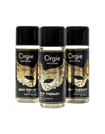 Coffret 3 huiles de massage sensuel Sexy Therapy Collection