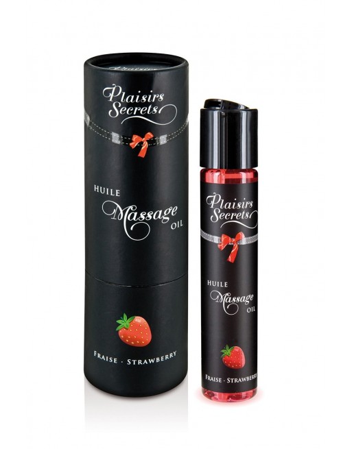 Huile de massage gourmande - Fraise