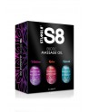 Coffret huiles de massage S8 3x50ml