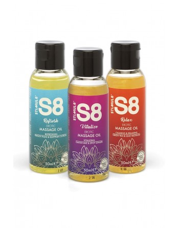 Coffret huiles de massage S8 3x50ml