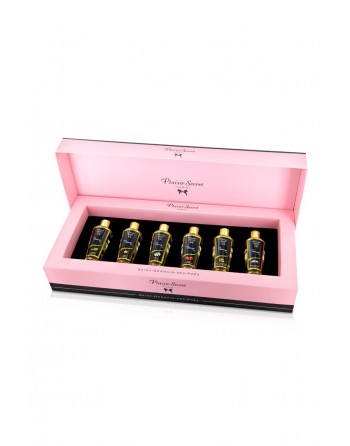 Coffret 6 huiles de massage sèches - Plaisir Secret