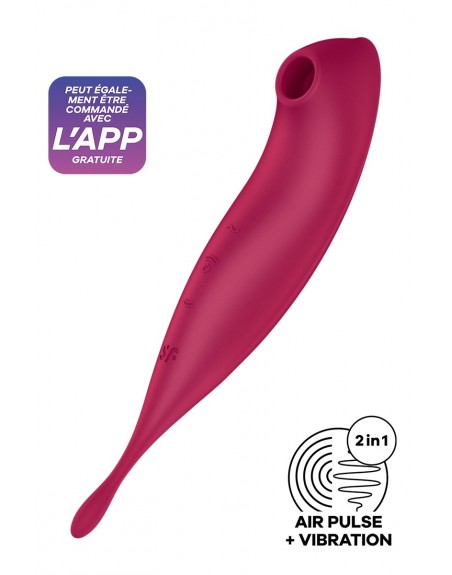 Stimulateur Satisfyer Twirling Pro Connecté rouge