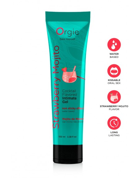 Gel intime Lube Tube Cocktail Fraise Mojito 100ml