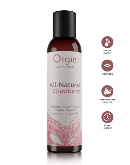 Gel intime naturel All Natural fraise 150ml