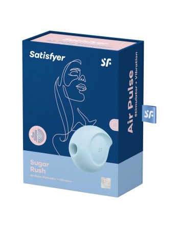 Double stimulateur Sugar Rush bleu - Satisfyer