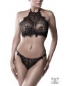 Ensemble bustier et string dentelle - Grey Velvet