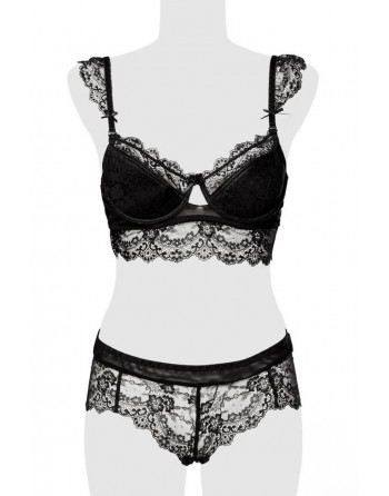 Ensemble culotte et balconnet dentelle - Grey Velvet