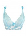 Soutien-gorge dentelle bleu V-10121 - Axami