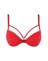 Soutien-gorge push-up rouge V-10351 - Axami