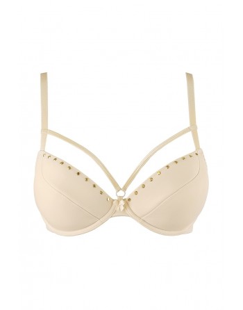 Soutien-gorge push-up beige V-10341 - Axami