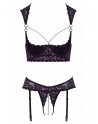 Ensemble lingerie ouverte violet - Cotelli Lingerie